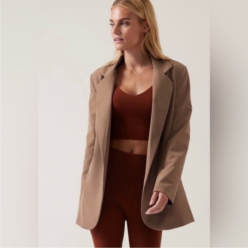 Athleta Endless Blazer, Brown / Tan | Size 6